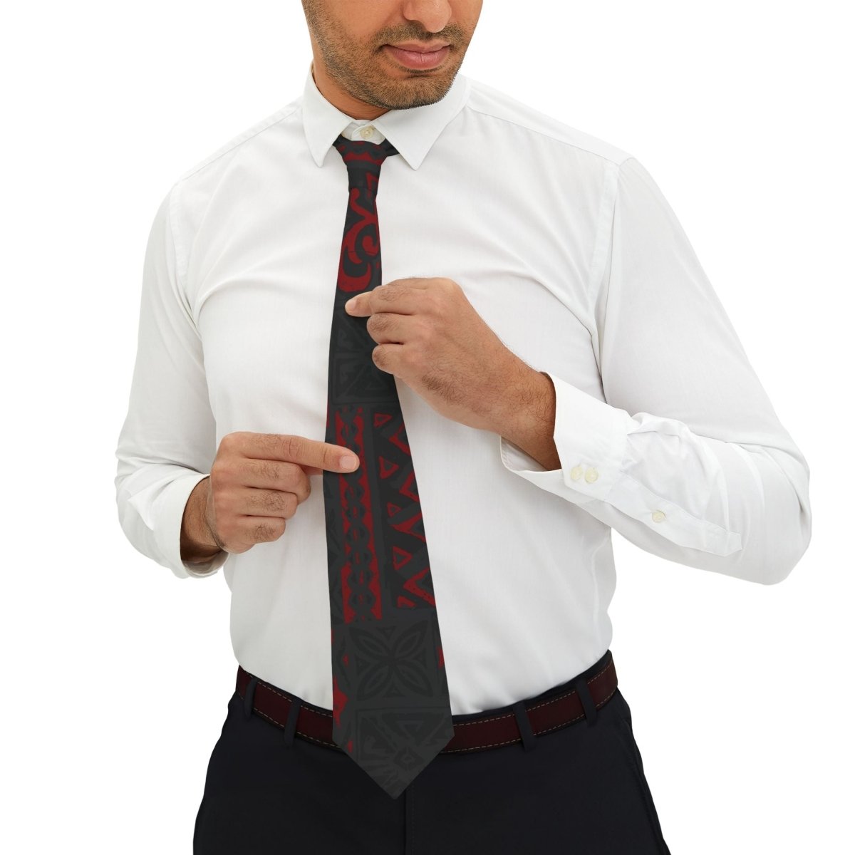 Necktie - Red Elei - AU/NZ/USA - The Koko Samoa