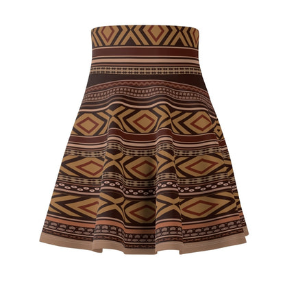 Women's skater skirt by MWW on Demand, in Siapo design, shown on a model, featuring a flared style and comfortable fit.
