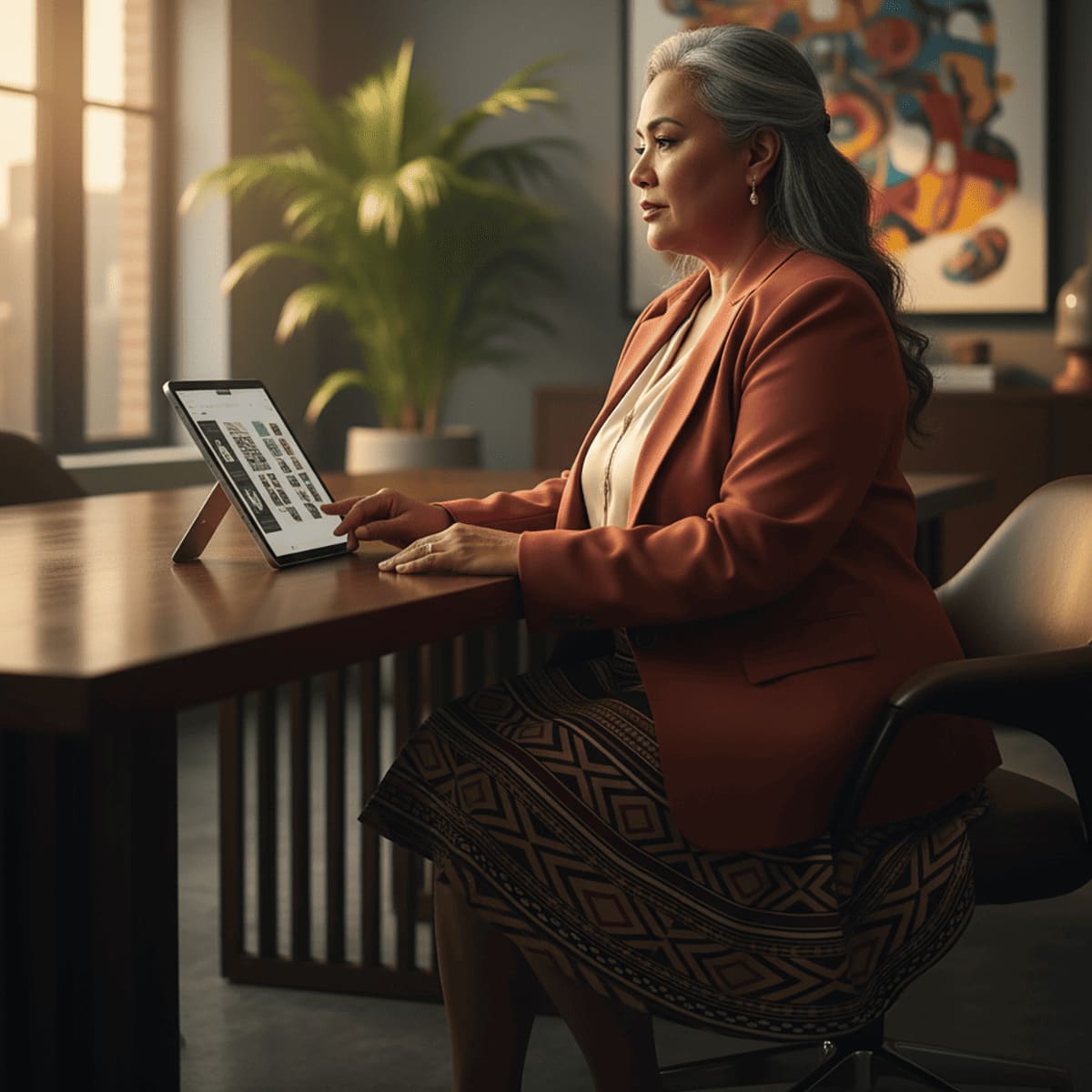 Women's skater skirt by MWW on Demand, in Siapo design, featuring a stylish and comfortable fit, perfect for casual wear.