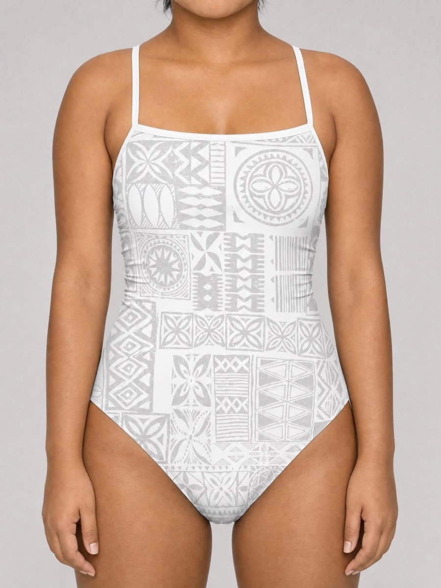 One-Piece Swimsuit - White Sunday - The Koko Samoa