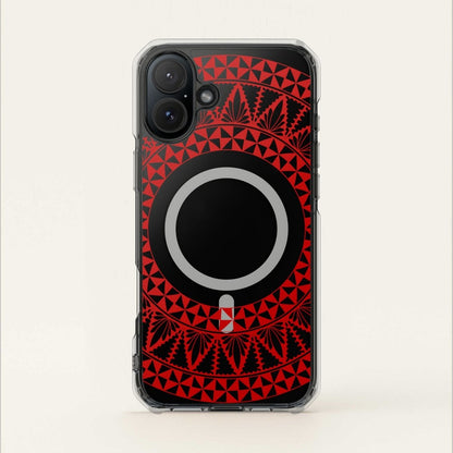 PasifikaOne MagSafe iPhone ClearCase - Tongan Redleaf - AU/NZ/USA - The Koko Samoa