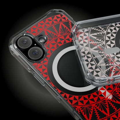 PasifikaOne MagSafe iPhone ClearCase - Tongan Redleaf - AU/NZ/USA - The Koko Samoa