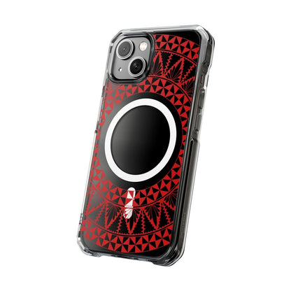 PasifikaOne MagSafe iPhone ClearCase - Tongan Redleaf - AU/NZ/USA - The Koko Samoa