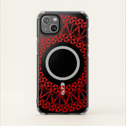 PasifikaOne MagSafe iPhone ClearCase - Tongan Redleaf - AU/NZ/USA - The Koko Samoa
