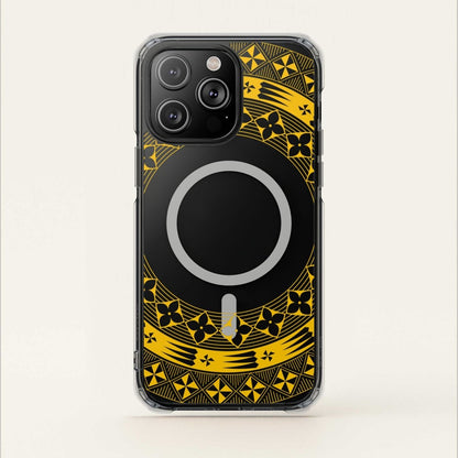 PasifikaOne MagSafe iPhone ClearCase - Tongan Yellow - AU/NZ/USA - The Koko Samoa
