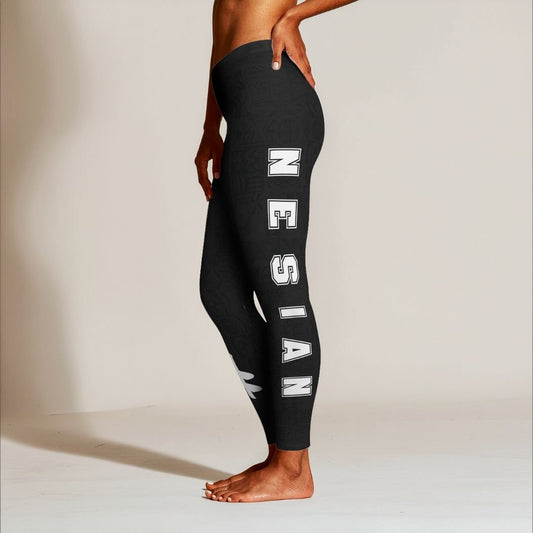 PasifikaOne Mid - Rise Leggings - Nesian Strength - AU/NZ/USA - The Koko Samoa