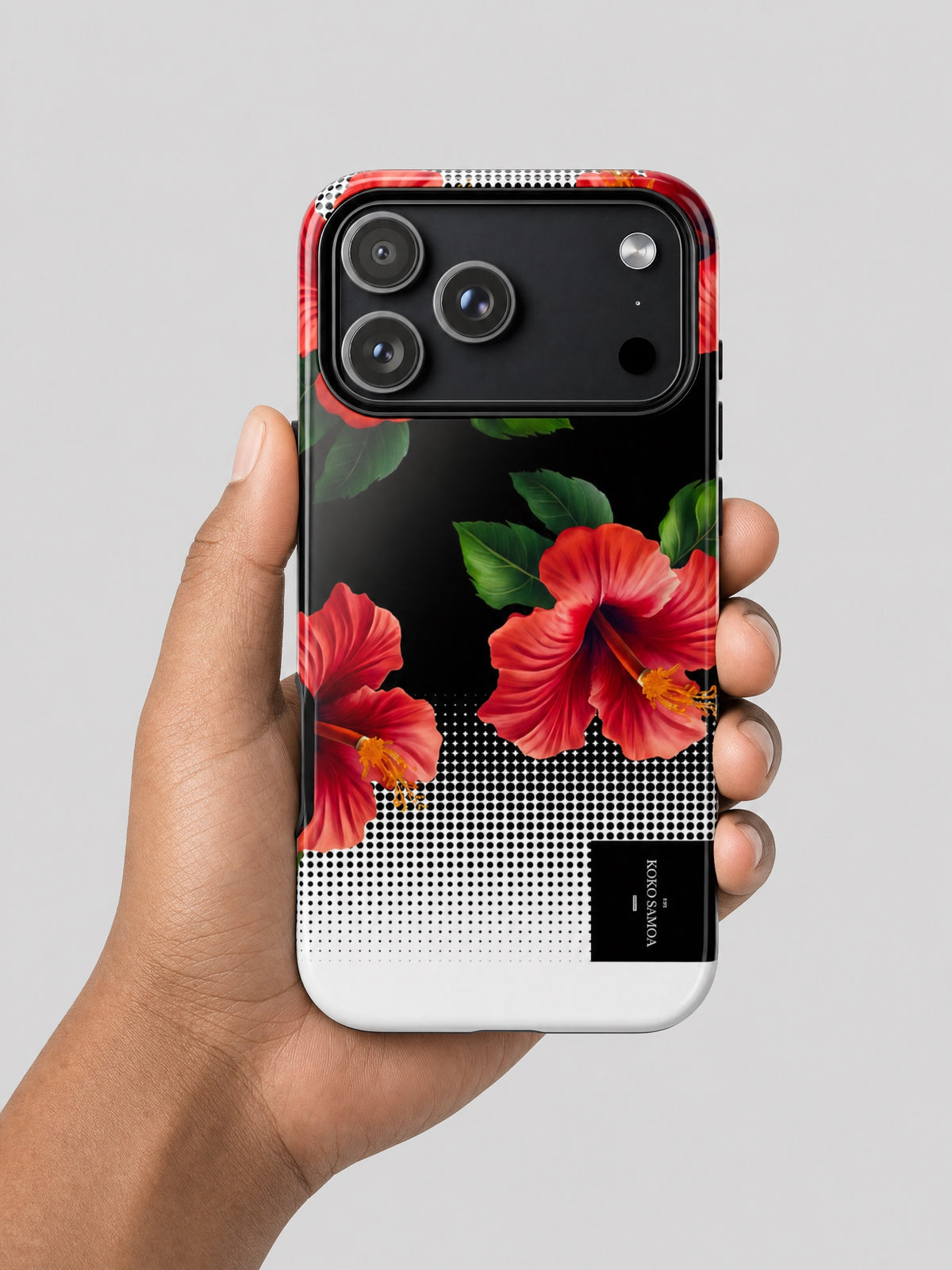 iPhone Tough Phone Case - Aute on a light grey studio background