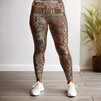 Plus Size High-Rise Leggings - Elei Print - Coming Soon