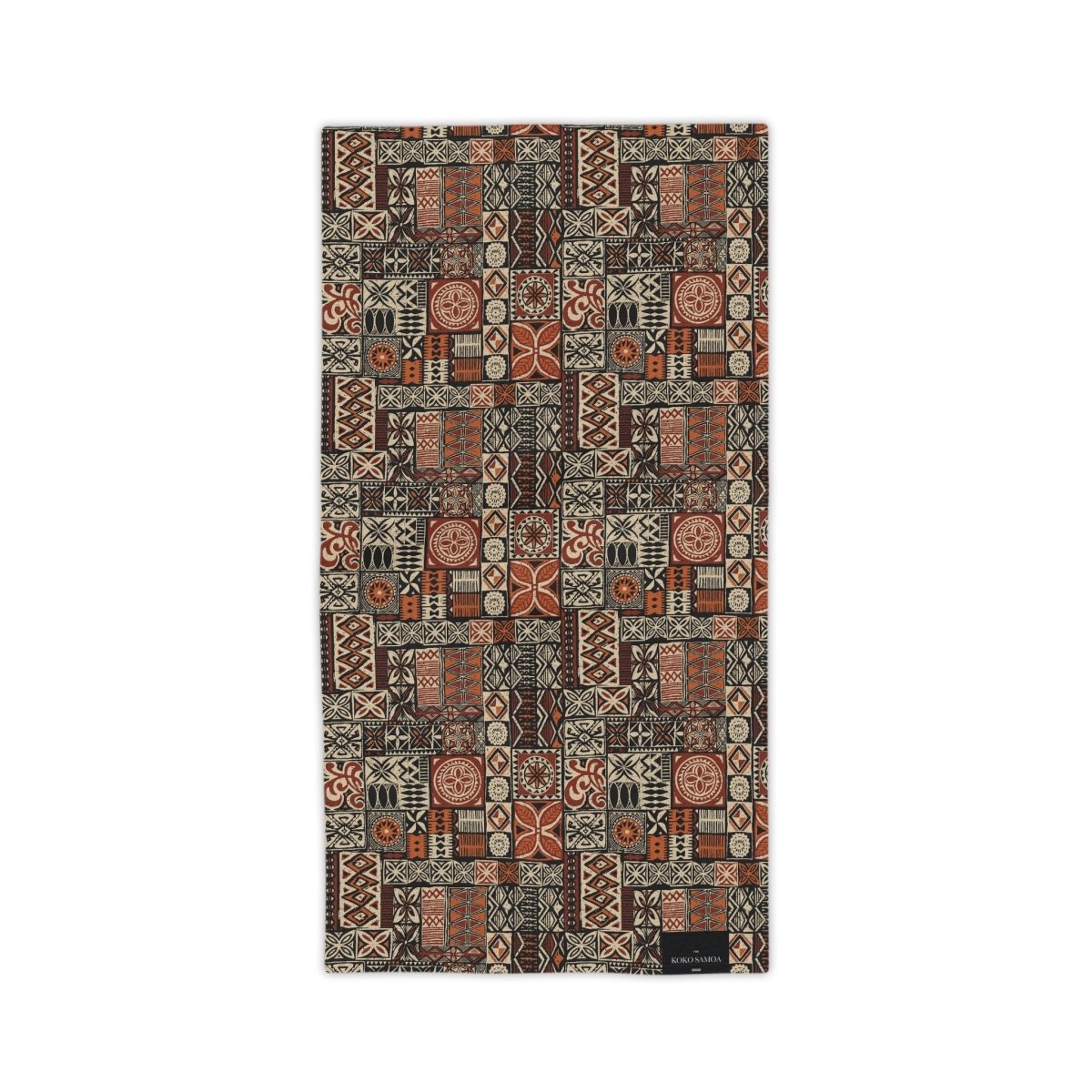 TerryBack™ Boho Towels by Prima Printing, Elei design, 46x69 cm face towel with vibrant bohemian patterns in natural tones.