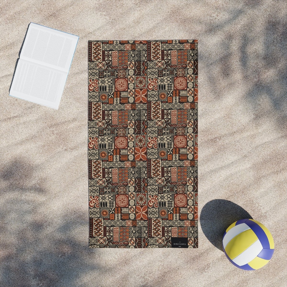 TerryBack™ Boho Towels by Prima Printing, face towel with colorful Elei pattern, 46x69 cm, perfect for home decor in AU/NZ.
