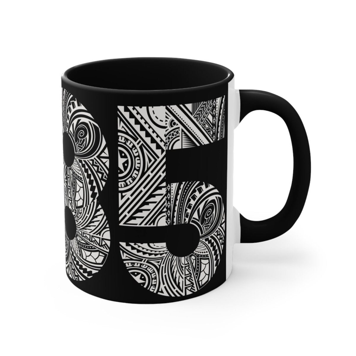 Black LimaLuxe™ 325ml mug, shown with a sleek design and sturdy handle for everyday use.