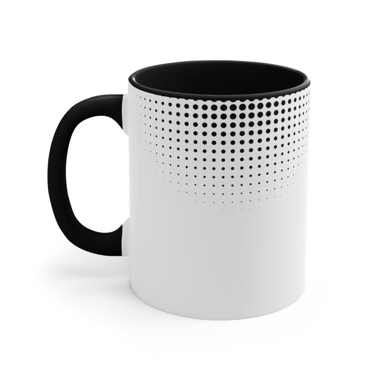 LimaLuxe™ 325ml Taupou mug showing a black ceramic mug with a taupou design, perfect for coffee or tea.