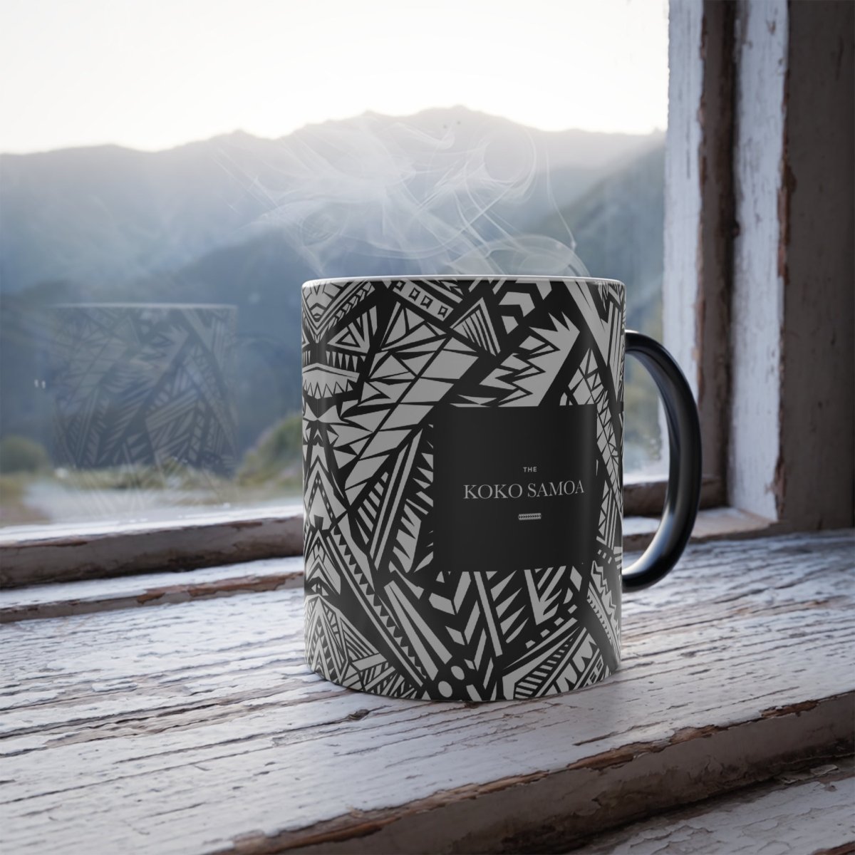 LimaLuxe™ heat reactive 325ml mug with stylish design, perfect for AU/NZ; features heat-sensitive color change.