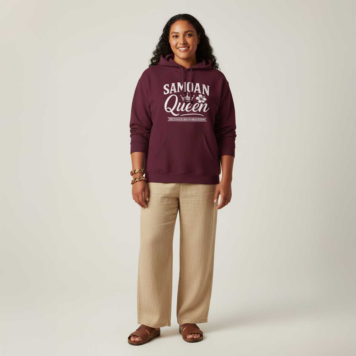 IslandSoft™ Hoodie - Premium (XS - XL) - Samoan Queen - USA - The Koko Samoa