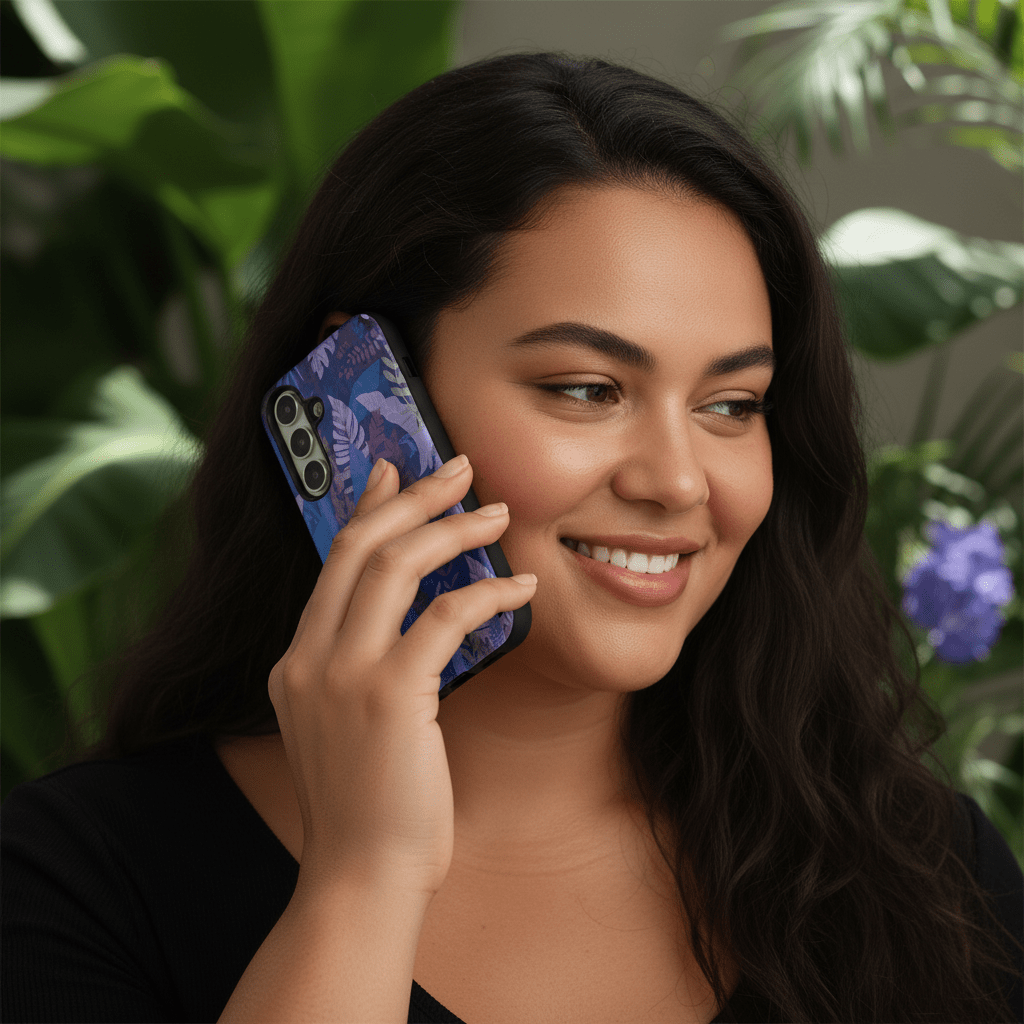 Samsung Tough Phone Case - Lavender Palms - AU/NZ/USA - The Koko Samoa