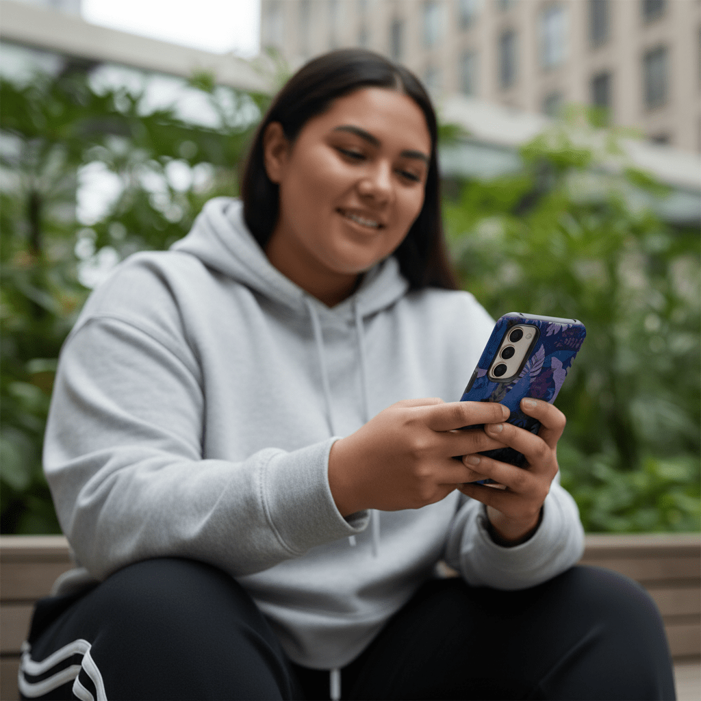 Samsung Tough Phone Case - Lavender Palms - AU/NZ/USA - The Koko Samoa