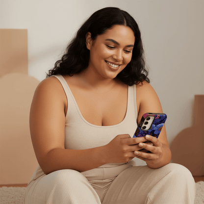 Samsung Tough Phone Case - Lavender Tropics - AU/NZ/USA - The Koko Samoa