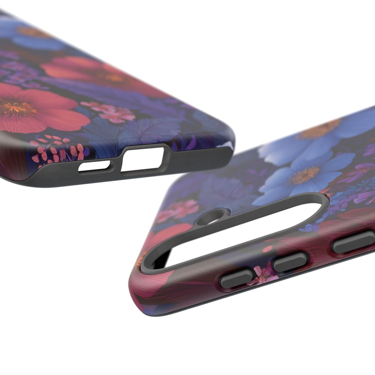 Samsung Tough Phone Case by WOYC in Lavender Tropics with tropical design, suitable for AU, NZ, and USA models.