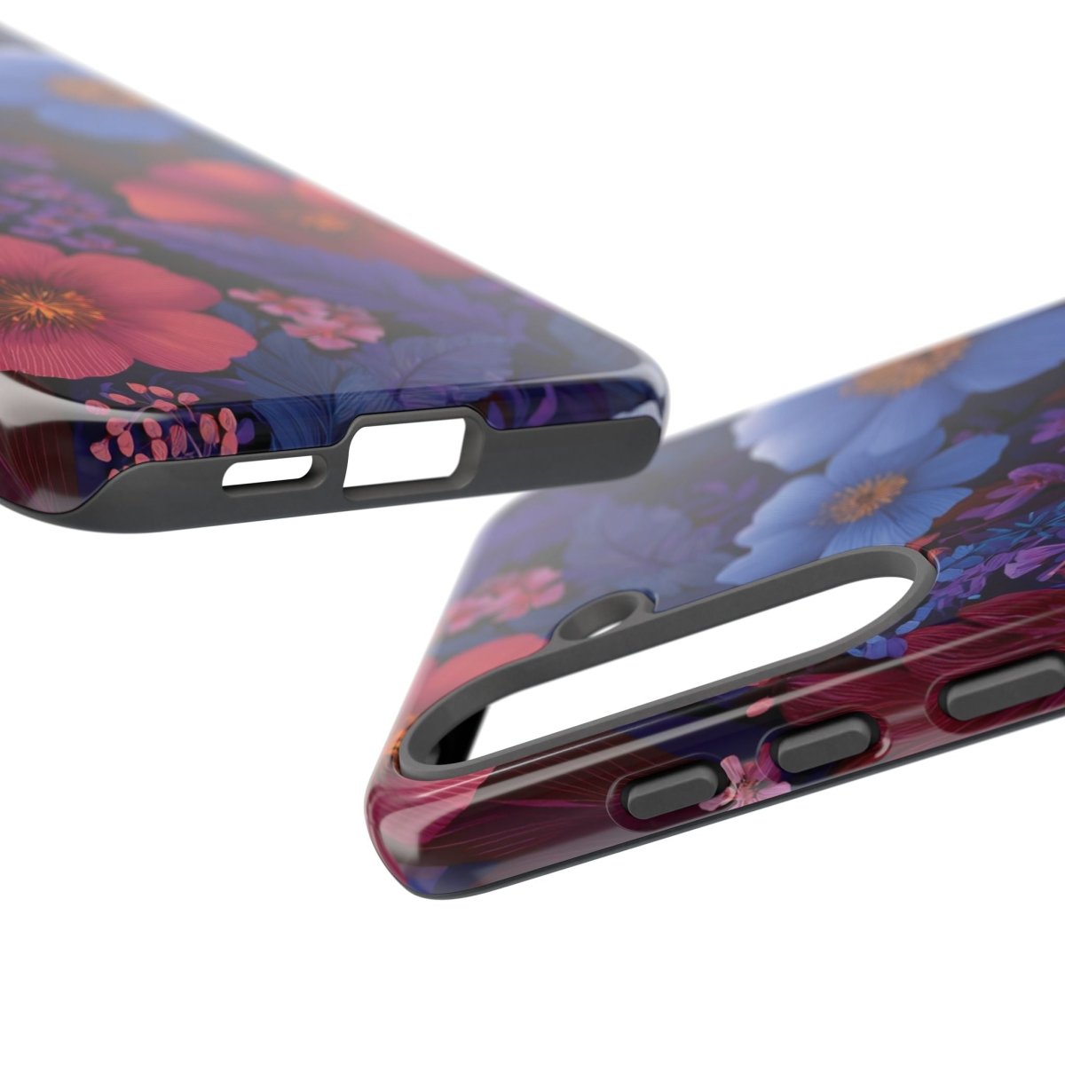 Samsung Tough Phone Case in Lavender Tropics by WOYC, designed for durability and vibrant tropical style.