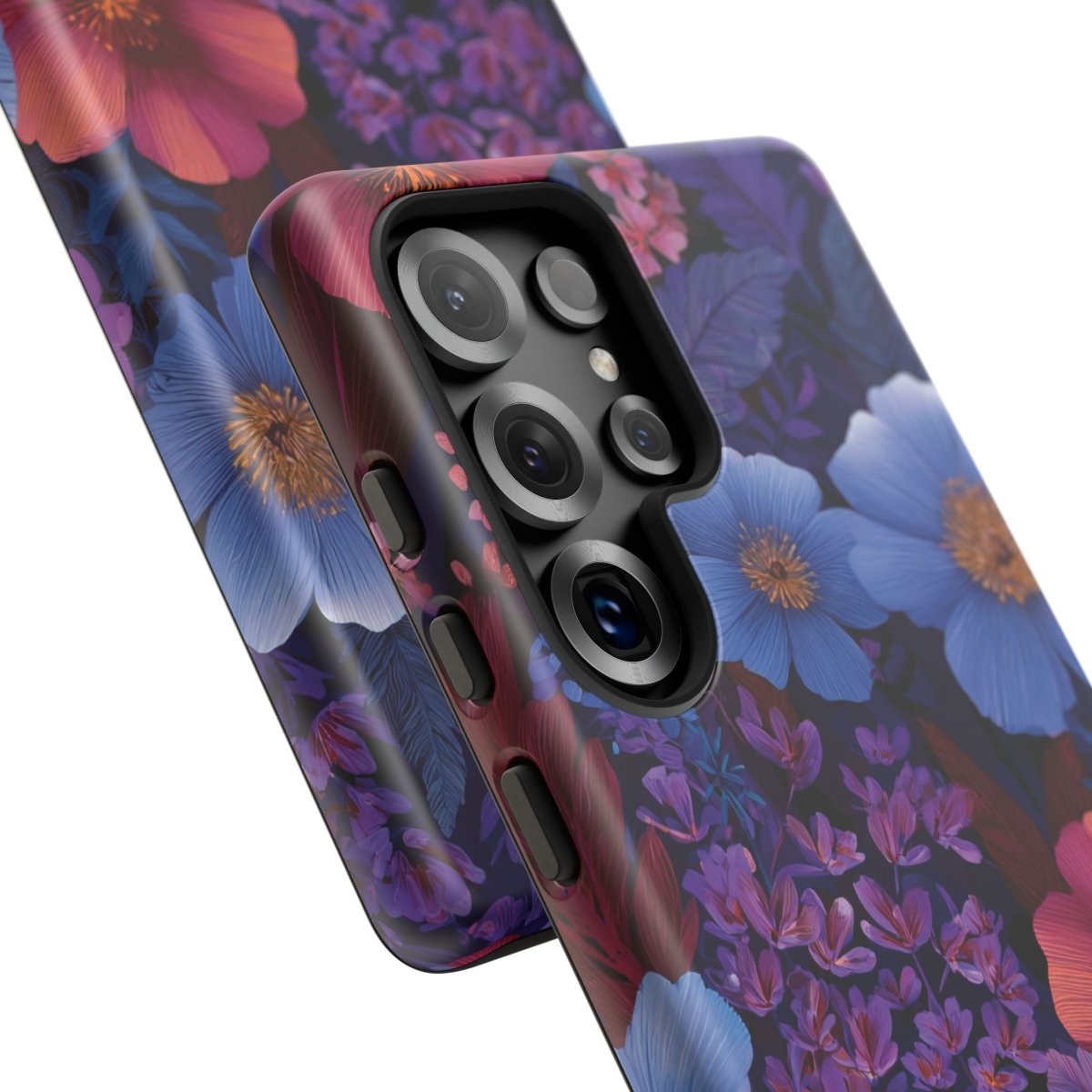 Samsung Tough Phone Case in Lavender Tropics by WOYC, designed for durability and style for AU, NZ, and USA models.