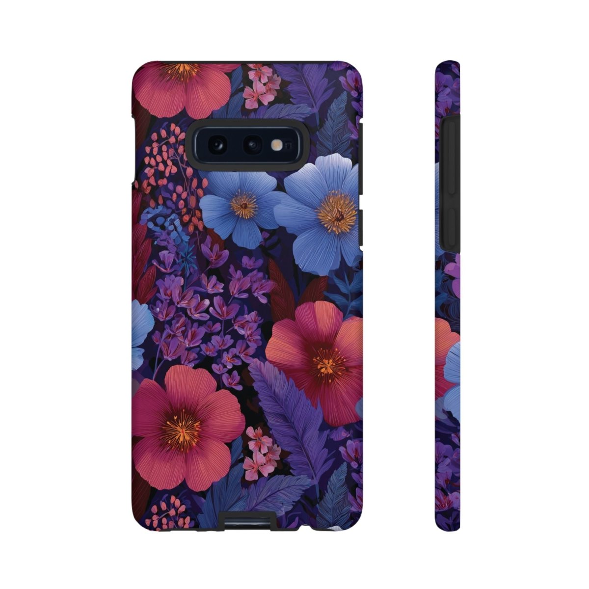 Samsung Tough Phone Case in Lavender Tropics by WOYC, designed for durable protection and vibrant color on smartphones.