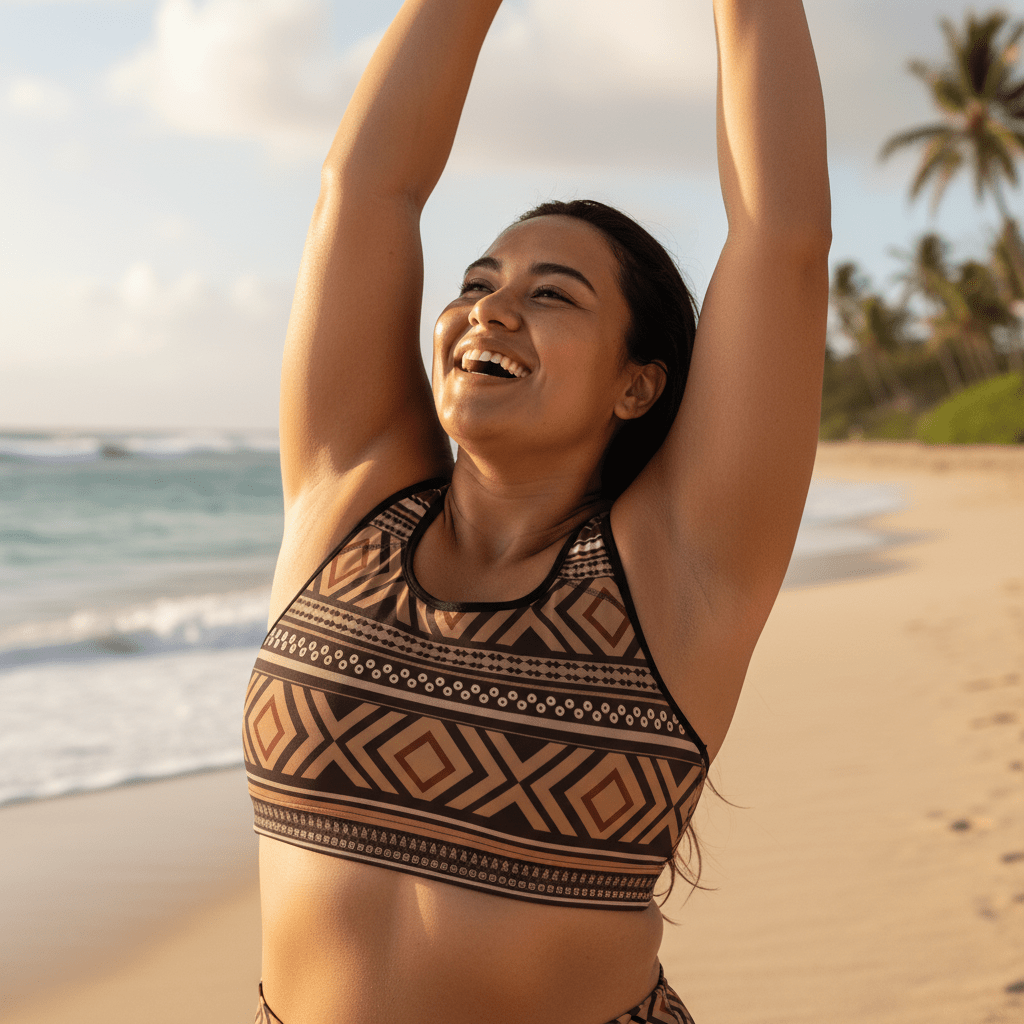 Seamless Sports Bra - Siapo - AU/NZ/USA - The Koko Samoa