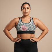 Seamless Sports Bra - Solosolo Blooms - AU/NZ/USA - The Koko Samoa