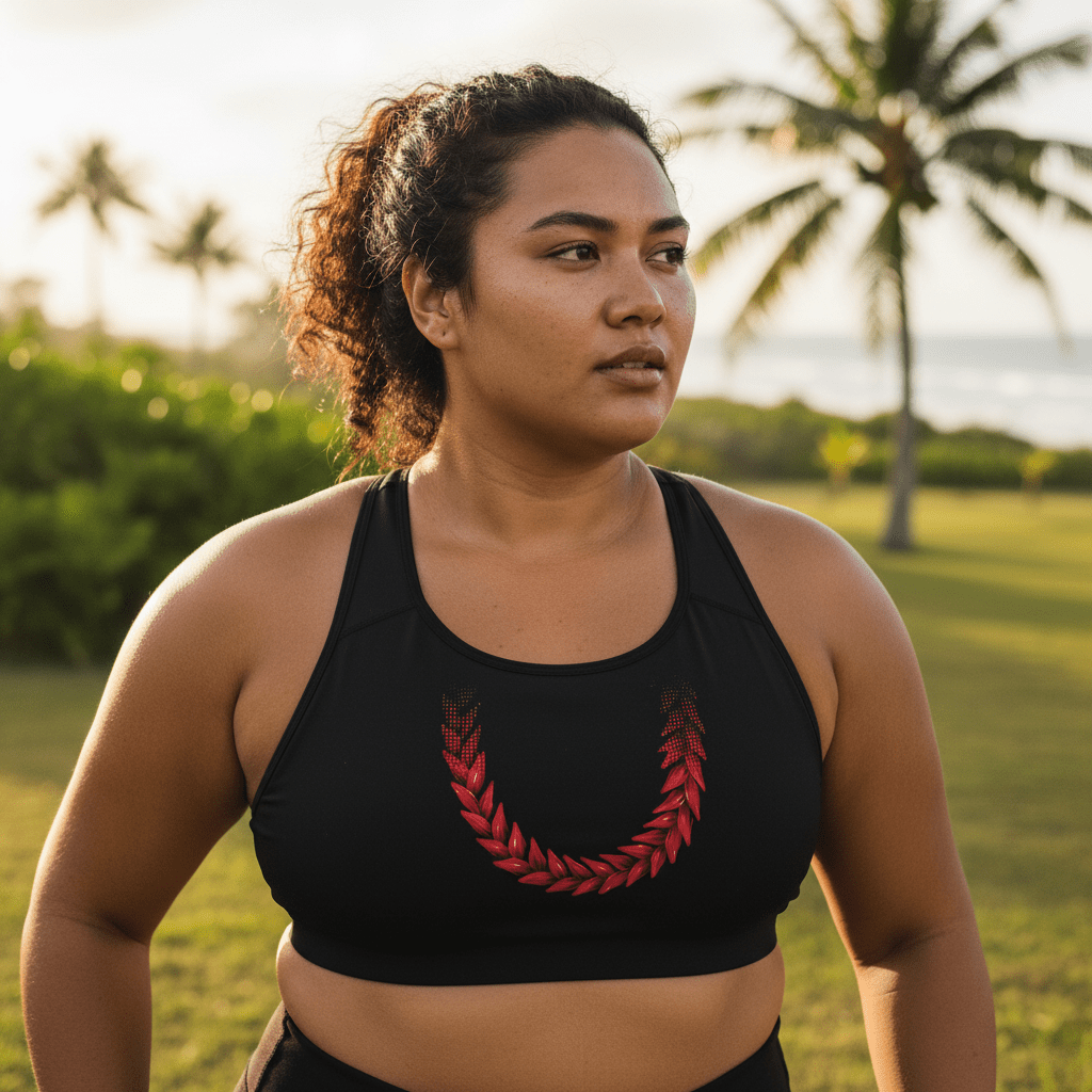 Seamless Sports Bra - Ula Fala - AU/NZ/USA - The Koko Samoa