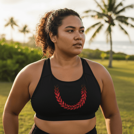Seamless Sports Bra - Ula Fala - AU/NZ/USA - The Koko Samoa
