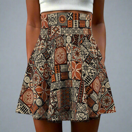 Women's Elei Print Skater Skirt - AU/NZ/USA