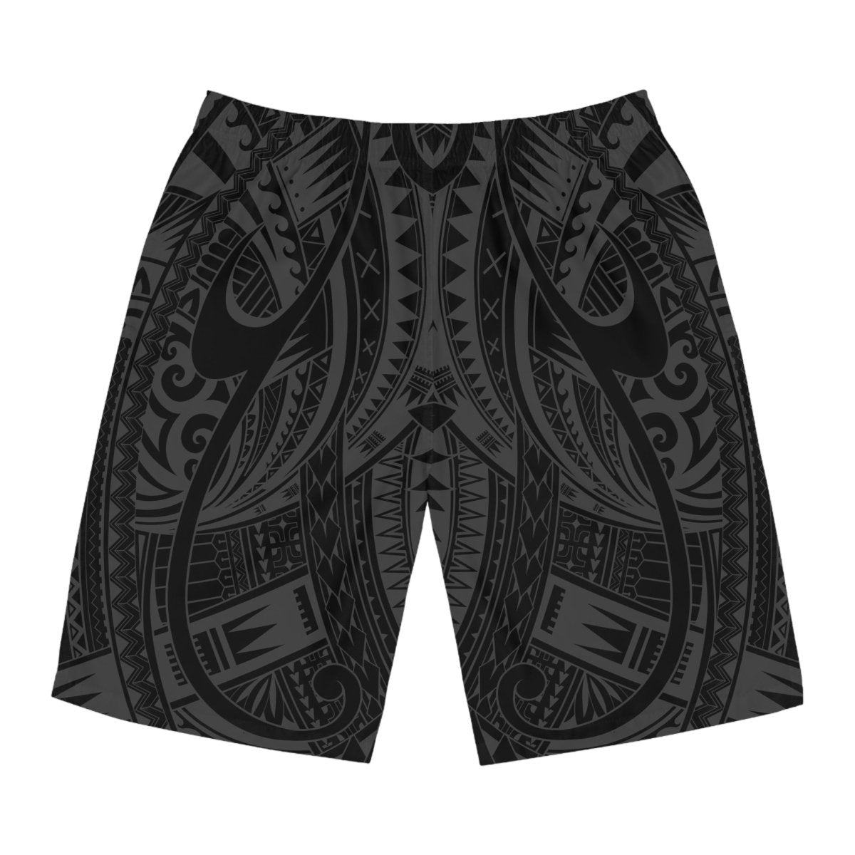 Men's Warrior board shorts by Smart Printee, featuring matching seam thread and bold design, suitable for casual wear.