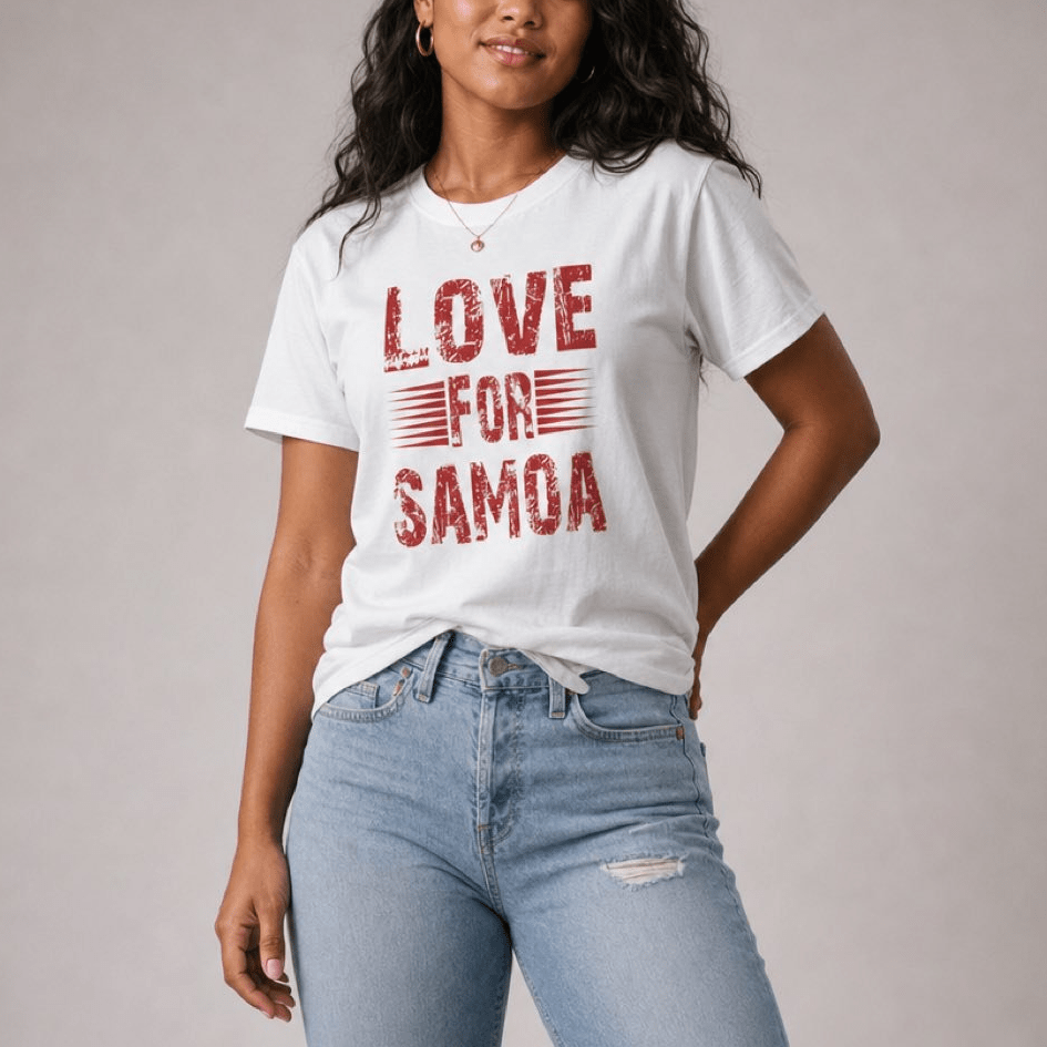 Soft Unisex Tee - Love for Samoa - AU/NZ/USA - The Koko Samoa