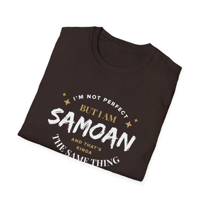 Soft Unisex Tee - Not Perfect But Samoan - Personalised - AU/NZ - The Koko Samoa