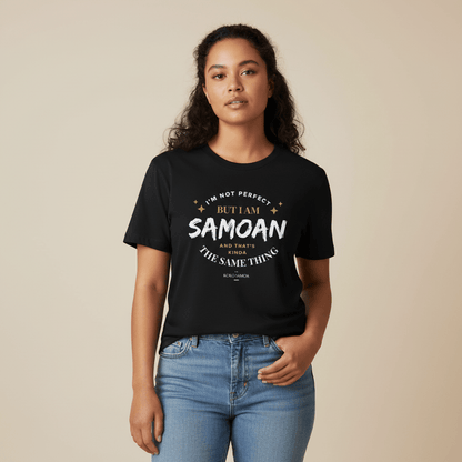 Soft Unisex Tee - Not Perfect But Samoan - Personalised - AU/NZ - The Koko Samoa