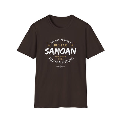 Soft Unisex Tee - Not Perfect But Samoan - Personalised - AU/NZ - The Koko Samoa