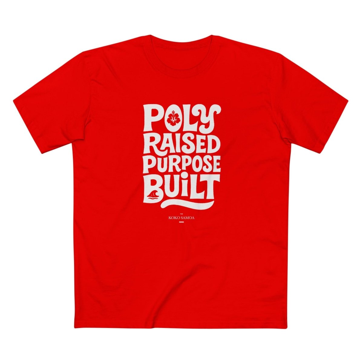 Unisex soft tee from The Print Bar with poly-raised personalisation, featuring a comfortable fit and casual style.