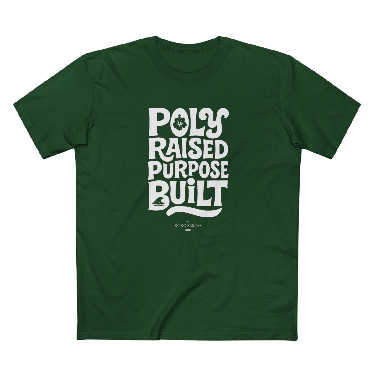 Unisex soft poly-raised personalized T-shirt with Samoa design, ideal for casual wear, by The Print Bar.