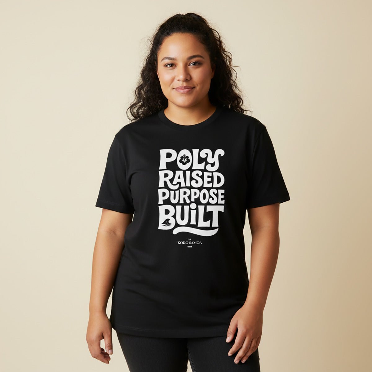 Soft unisex poly-raised tee from The Print Bar, personalized design featuring AU/NZ theme, casual unisex style.