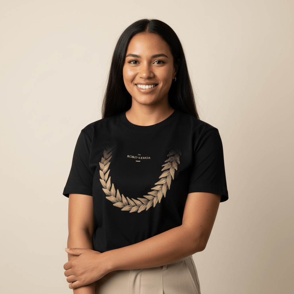 Brown unisex soft tee by The Print Bar featuring Ula Fala design, casual comfortable shirt for men and women.
