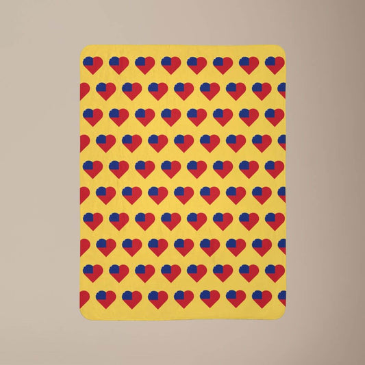 Fleece Sherpa Blanket - Samoan Flag - AU/NZ/USA - The Koko Samoa