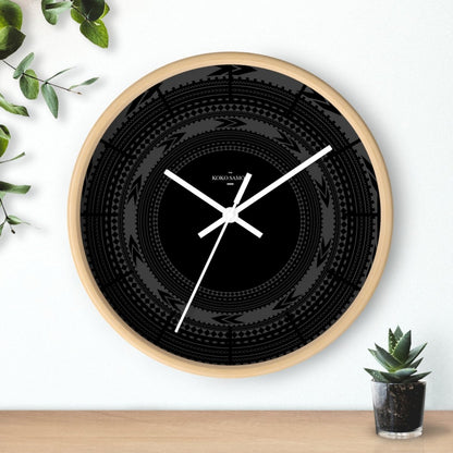 Wall Clock - Black Pea - AU/NZ/USA - The Koko Samoa