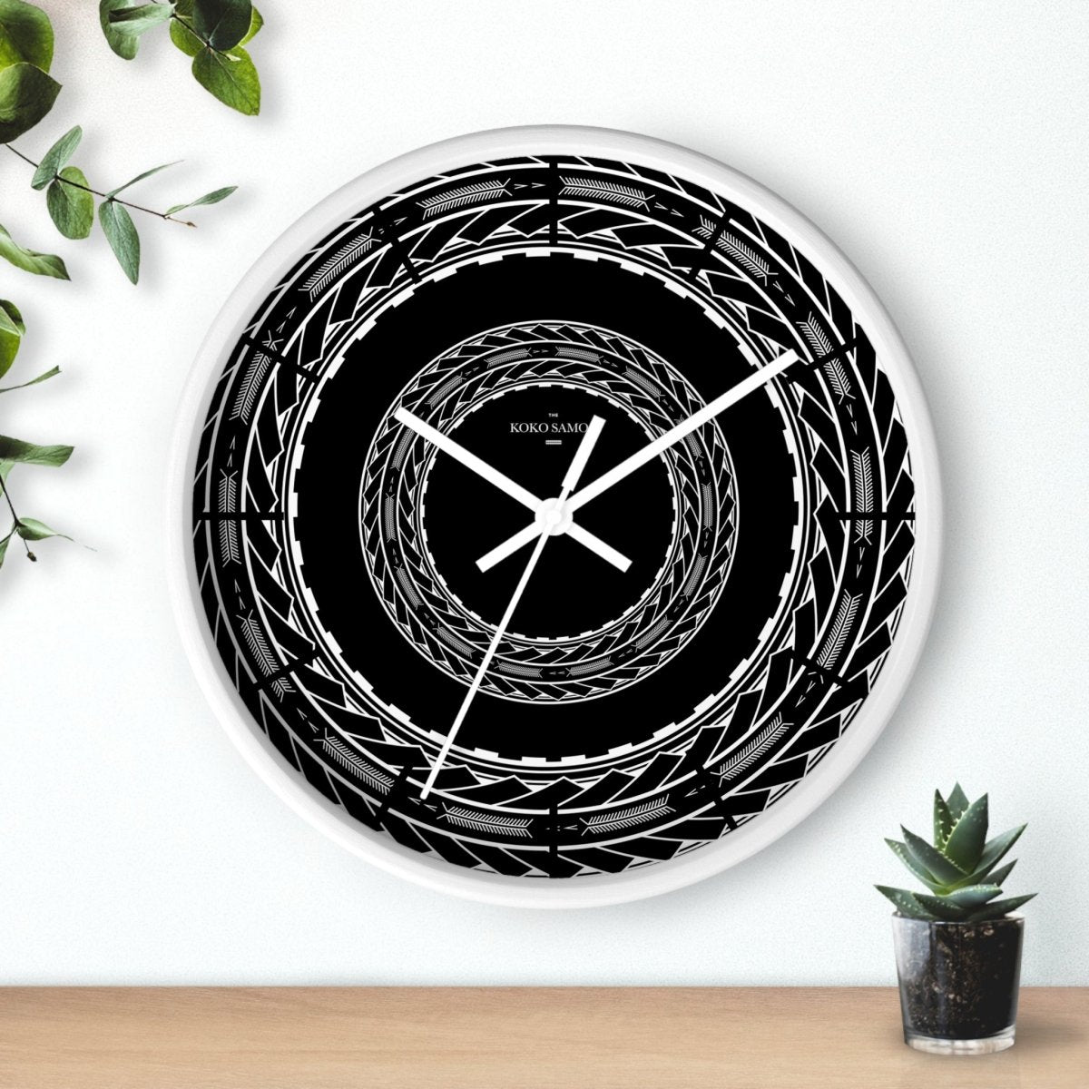 Wall Clock - Samoan Arrows - AU/NZ/USA - The Koko Samoa