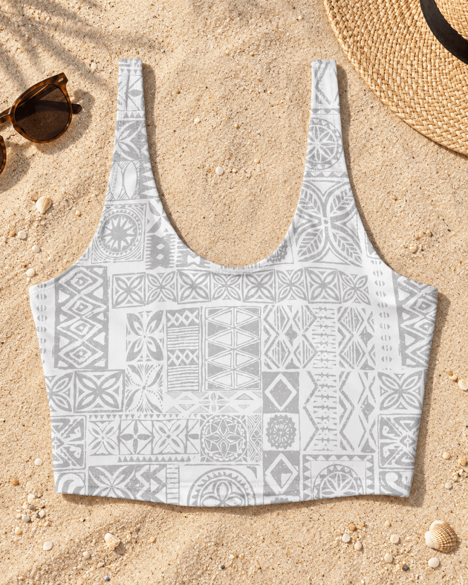 Sports Bra - White Sunday - The Koko Samoa