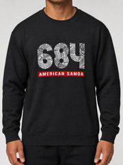 Unisex Heavy Sweatshirt - American Samoa 684 on a light grey studio background