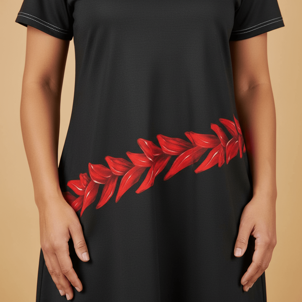 T-Shirt Dress - Ula Fala - AU/NZ/USA - The Koko Samoa
