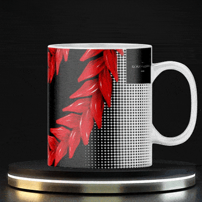 LimaLuxe™ 325ml Ula Fala mug by Prima Printing featuring a stylish design, perfect for morning rituals and daily use.