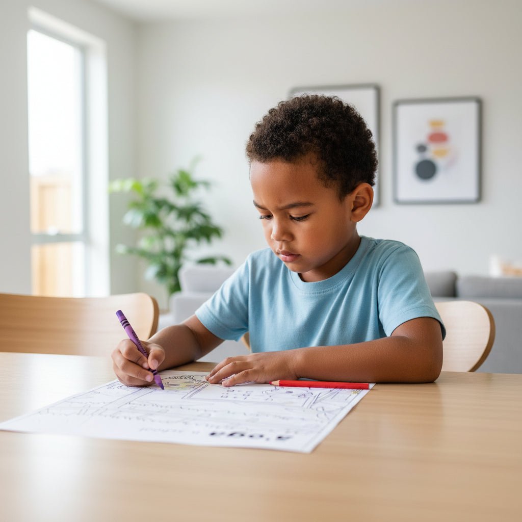 Downloadable Learn and Colour Sheet by THE KOKO SAMOA featuring educational and cultural images for kids in AU, NZ, and USA.