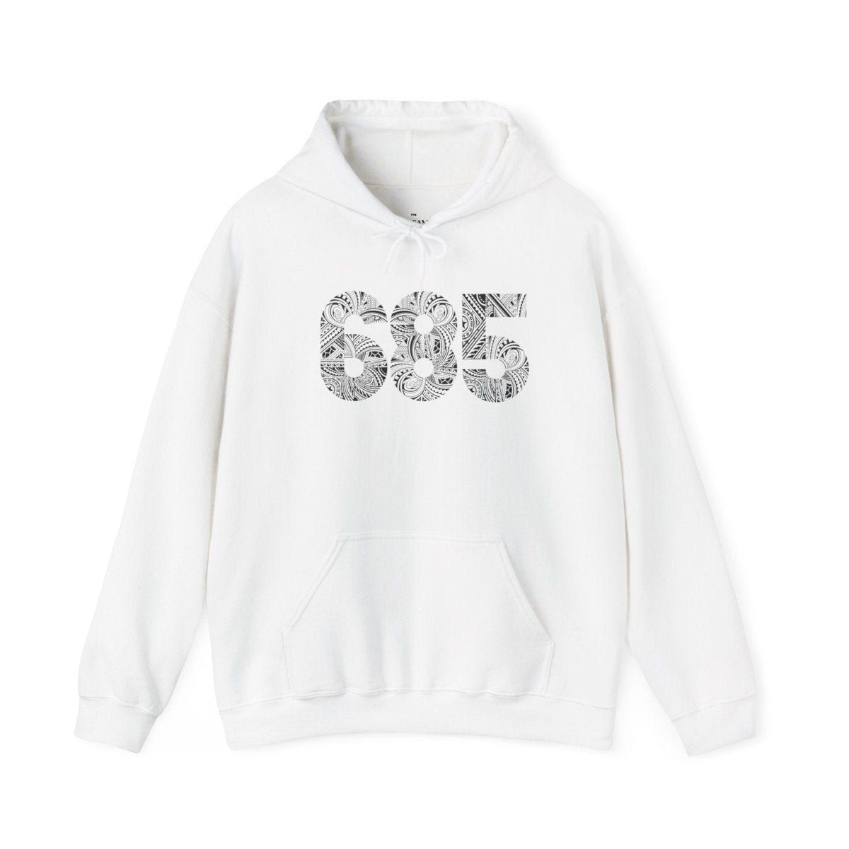 White IslandHeavy™ Hoodie in plus sizes 2XL to 5XL, featuring a cozy design.