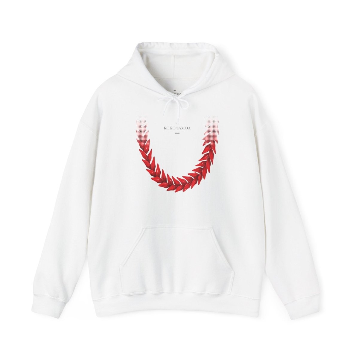 White IslandHeavy™ hoodie in Plus 2XL-5XL, featuring a comfortable fit and stylish design.