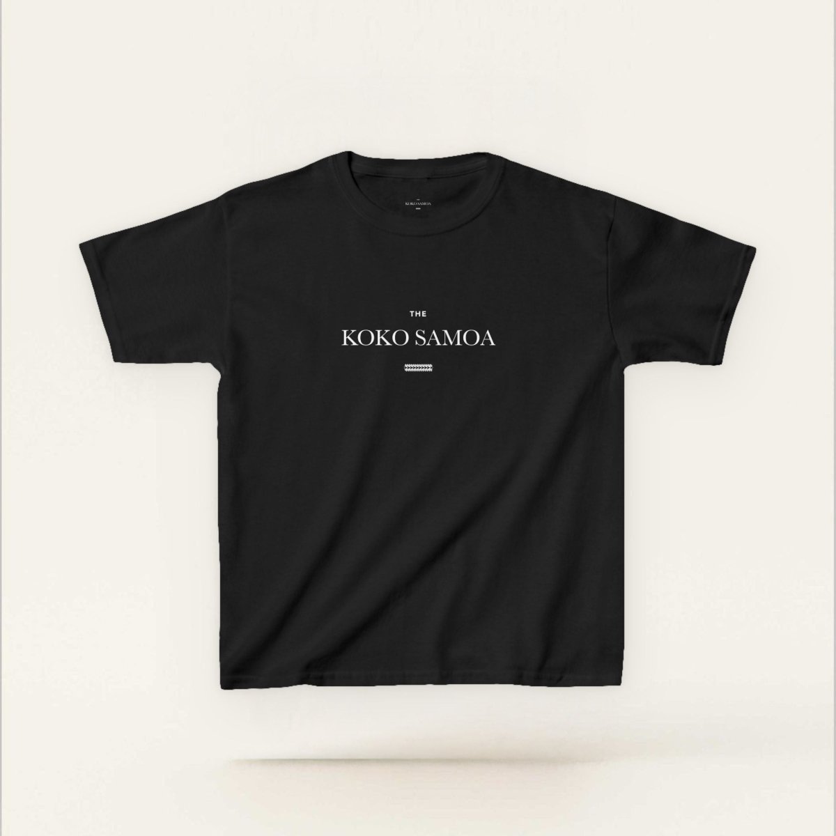 Kids unisex black T-shirt from The Print Bar's The Brand Classic collection, featuring a comfortable kids' clothing design.